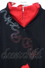 画像2: gouk / レイヤードジップトップス  ブラック×レッド O-26-10-27-065-GO-TO-IG-OS (2)