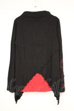 画像4: gouk / レイヤードジップトップス  ブラック×レッド O-26-10-27-065-GO-TO-IG-OS (4)