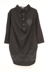 画像1: Rozen Kavalier / 刺繍入りシャツプルオーバー  ブラック O-26-10-27-066-OO-BL-IG-OS (1)