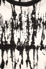 画像2: Ozz Croce / ムラ染めカットソー  ブラック×ホワイト O-26-10-27-074-OO-TO-IG-OS (2)