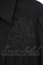 画像3: Ozz Croce / 刺繍入りシャツワンピース  ブラック O-26-10-27-081-OO-OP-IG-OS (3)