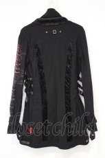 画像5: Ozz Croce / プリントスリーブサイドベルトジップジャケット  ブラック O-26-10-27-087-OO-TO-IG-OS (5)