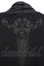 画像4: Rozen Kavalier / バック刺繍ロングカーディガン  ブラック O-26-10-27-091-OO-TO-IG-OS (4)