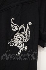 画像2: Ozz oneste / チャイナボタンギャザーTシャツ  ブラック O-26-10-27-093-OO-TS-IG-OS (2)