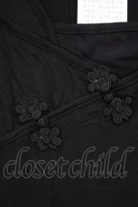 画像3: Ozz oneste / チャイナボタンギャザーTシャツ  ブラック O-26-10-27-093-OO-TS-IG-OS (3)