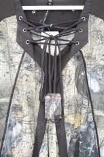 画像2: Ozz Croce / レースアップメッシュワンピース  グレー O-26-10-27-095-OO-OP-IG-OS (2)