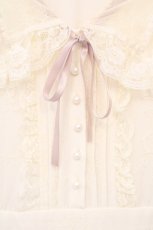 画像2: Honey Cinnamon / セーラーカラーレースワンピース  アイボリー O-26-10-27-019-LO-OP-IG-OS (2)
