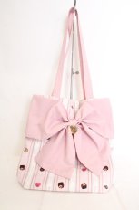 画像1: Amavel / Nounours Chocolatory リボントート  ピンク O-26-10-28-018-CA-BG-YM-OS (1)