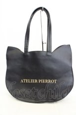 画像1: ATELIER PIERROT / ATELIER-PIERROTロゴ入り 特別ネコバッグ  ブラック O-26-10-28-020-EL-BG-OW-OS (1)