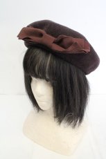 画像1: m petit by misako / AMリボンサーモベレー 57.5cm ブラウン O-26-10-28-004-LO-AC-OW-OS (1)