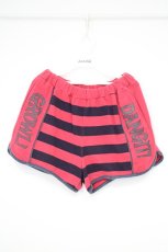 画像1: Candy Stripper / ボーダースウェットショートパンツ 2 ピンク×パープル O-26-10-29-031-PU-PA-IG-OS (1)