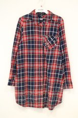 画像1: Candy Stripper / スタッズネルシャツ 2 ブルー×レッド O-26-10-29-036-PU-BL-IG-OS (1)