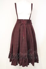 画像1: Amavel / Classical Doll サスペンダーミドルスカート  ワイン O-26-10-29-045-CA-SK-IG-OS (1)