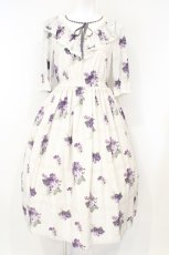 画像1: Melody BasKet / Violet laceヨーク切替ワンピース  アイボリー O-26-10-29-050-LO-OP-IG-OS (1)