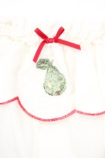 画像2: PINK HOUSE / フルーツ刺繍フリルワンピース  オフシロ×アカ O-26-10-29-054-LO-OP-IG-OS (2)