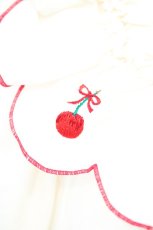 画像3: PINK HOUSE / フルーツ刺繍フリルワンピース  オフシロ×アカ O-26-10-29-054-LO-OP-IG-OS (3)