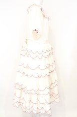 画像4: PINK HOUSE / フルーツ刺繍フリルワンピース  オフシロ×アカ O-26-10-29-054-LO-OP-IG-OS (4)