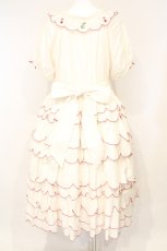 画像6: PINK HOUSE / フルーツ刺繍フリルワンピース  オフシロ×アカ O-26-10-29-054-LO-OP-IG-OS (6)