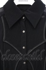 画像2: Ozz Croce / メッシュ切替ブラウス  ブラック O-26-10-29-071-OO-BL-IG-OS (2)