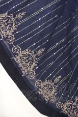 画像3: Rozen Kavalier / 刺繍ポンチョ風トップス  ネイビー O-26-10-29-079-OO-TO-IG-OS (3)
