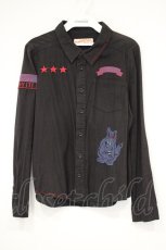 画像1: Candy Stripper / ワッペンステッチシャツ 2 ブラック O-26-10-29-023-PU-BL-IG-OS (1)