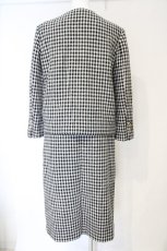 画像3: INGEBORG / 金釦使いハウンドトゥースセットアップ  クロ×シロ O-26-10-30-044-LO-OP-OW-OS (3)