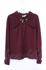 画像1: axes femme / カットワークデザインプルオーバー F ワイン O-26-10-30-007-AX-TO-IG-OS (1)