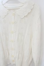 画像2: Jane Marple / Crochet cherry lace collar cardigan（クロシェットチェリーレースカラーカーディガン） M シロ O-26-10-30-011-JM-TO-IG-OS (2)
