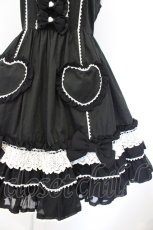 画像3: Angelic Pretty / Powder Heartジャンパースカート  クロ×シロ O-26-10-30-022-AP-OP-OW-OS (3)