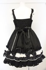 画像4: Angelic Pretty / Powder Heartジャンパースカート  クロ×シロ O-26-10-30-022-AP-OP-OW-OS (4)