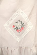 画像3: axes femme POETIQUE / ブロッキングベリー刺繍ワンピース M アイボリー O-26-10-31-060-AX-OP-IG-OS (3)