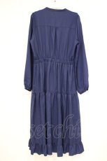 画像4: axes femme POETIQUE / ブロッキングベリー刺繍ワンピース M ブルー O-26-10-31-061-AX-OP-IG-OS (4)