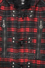 画像2: ALGONQUINS / チェックダッフルコート F レッド O-26-10-31-073-AL-CO-OW-OS (2)