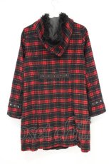 画像4: ALGONQUINS / チェックダッフルコート F レッド O-26-10-31-073-AL-CO-OW-OS (4)
