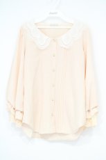 画像1: axes femme POETIQUE / スカラップ刺繍襟ブラウス M アイボリー O-26-10-31-081-AX-TO-IG-OS (1)