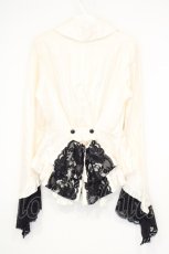 画像4: MARBLE / ビジュータイ付きバッスルリボンブラウス  アイボリー O-26-10-31-019-GO-BL-OW-OS (4)