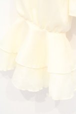 画像3: MARBLE / ヴァンパイアタイ付きビショップスリーブブラウス  オフホワイト O-26-10-31-020-GO-BL-OW-OS (3)