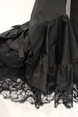 画像4: MARBLE / タイ付き姫袖ブラウス  ブラック×レッド O-26-10-31-021-GO-BL-OW-OS (4)