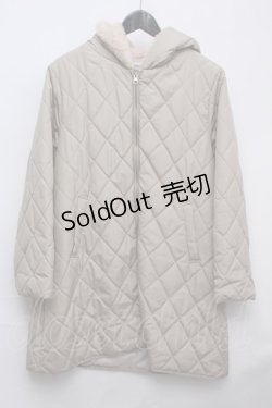 画像1: PINK HOUSE / COAT フード付き中綿コート  ベージュ S-23-11-13-050-LO-CO-AS-ZT-C011