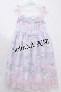 Angelic Pretty /  ラッピングハートジャンパースカート  ラベンダー S-23-11-25-074-AP-OP-AS-ZS