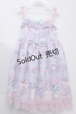 画像1: Angelic Pretty /  ラッピングハートジャンパースカート  ラベンダー S-23-11-25-074-AP-OP-AS-ZS