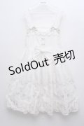 BABY,THE STARS SHINE BRIGHT /  くみゃちゃんのLove Heart Embroideryジャンパースカート＆ヘッドドレス  白 S-23-12-06-084-BA-OP-AS-ZS