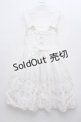 BABY,THE STARS SHINE BRIGHT /  くみゃちゃんのLove Heart Embroideryジャンパースカート＆ヘッドドレス  白 S-23-12-06-084-BA-OP-AS-ZS