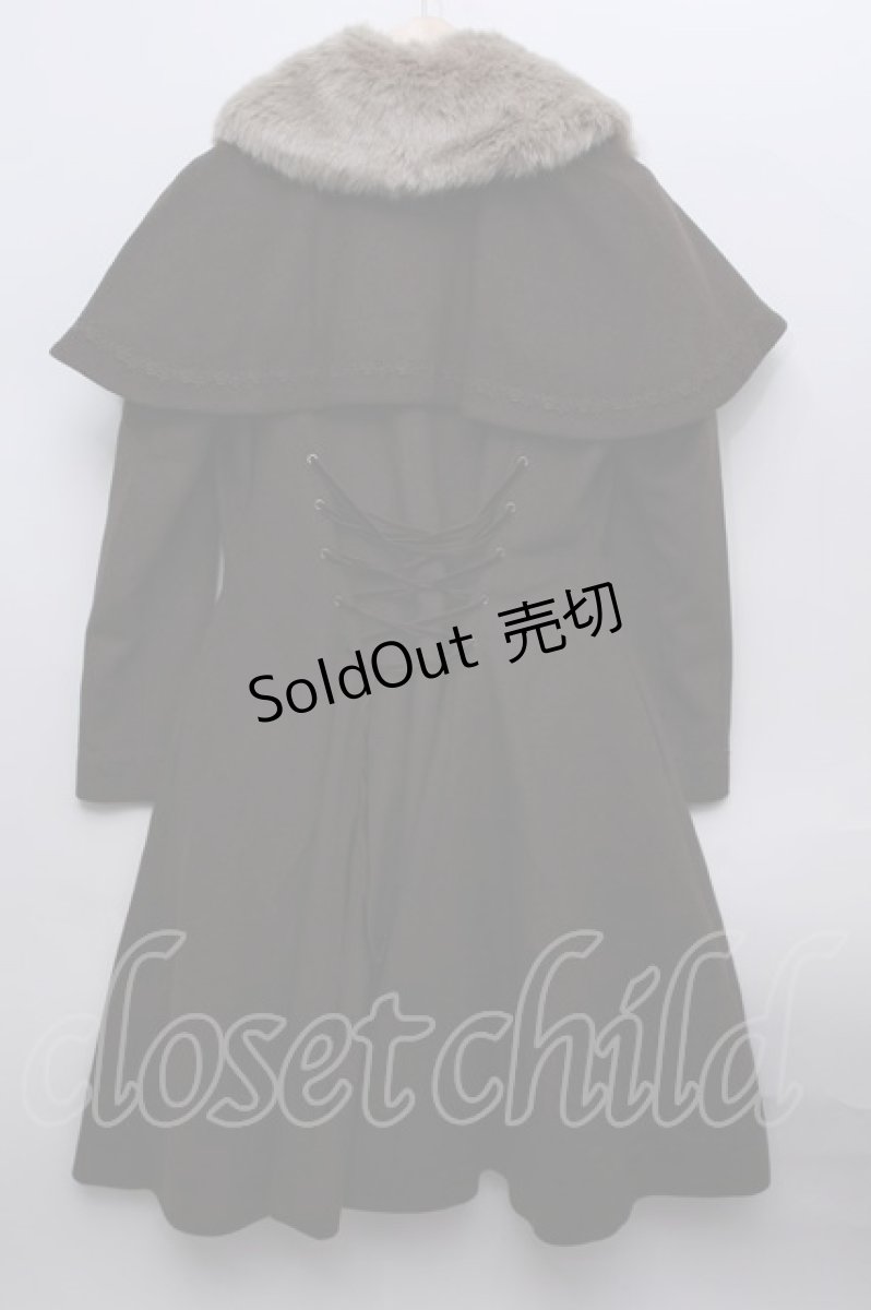 画像2: Mary Magdalene / COATケープ付きミディコート - ブラウン S-23-12-13-091-CL-CO-AS-ZS (2)