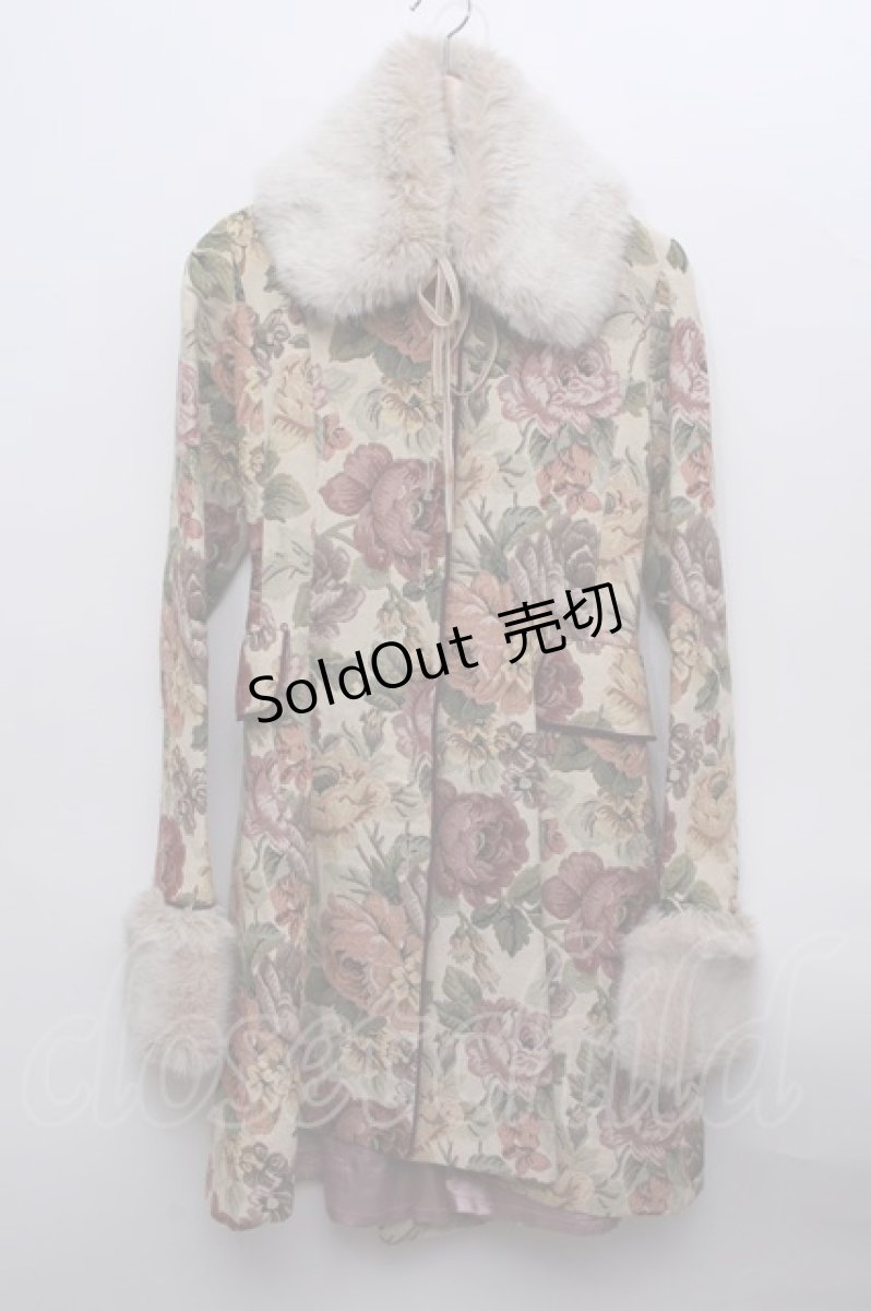 画像1: Victorian maiden / COAT ケープ付きゴブランコート  ベージュ S-23-12-13-093-CL-CO-AS-ZS (1)