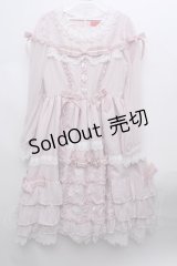BABY,THE STARS SHINE BRIGHT / Ribbon Couture Paletteワンピース  ピンク S-23-12-13-028-BA-OP-AS-ZS
