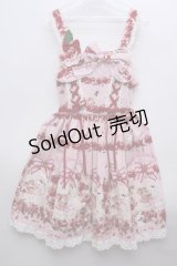 BABY,THE STARS SHINE BRIGHT / Pomme rouge〜うさぎとりすのりんごの森〜ジャンパースカートI型  ピンク S-23-12-13-030-BA-OP-AS-ZS