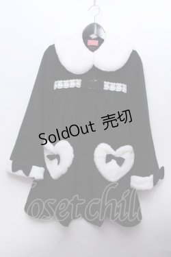 画像1: BABY,THE STARS SHINE BRIGHT / COATHearty Sugarコート - 黒 S-23-12-20-105-BA-CO-UT-ZI