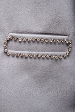 画像4: Swankiss / COAT プードルファーカラーバックレースコート  サックス S-24-01-15-057-CA-CO-UT-ZT-C010