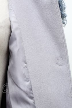 画像5: Swankiss / COAT プードルファーカラーバックレースコート  サックス S-24-01-15-057-CA-CO-UT-ZT-C010